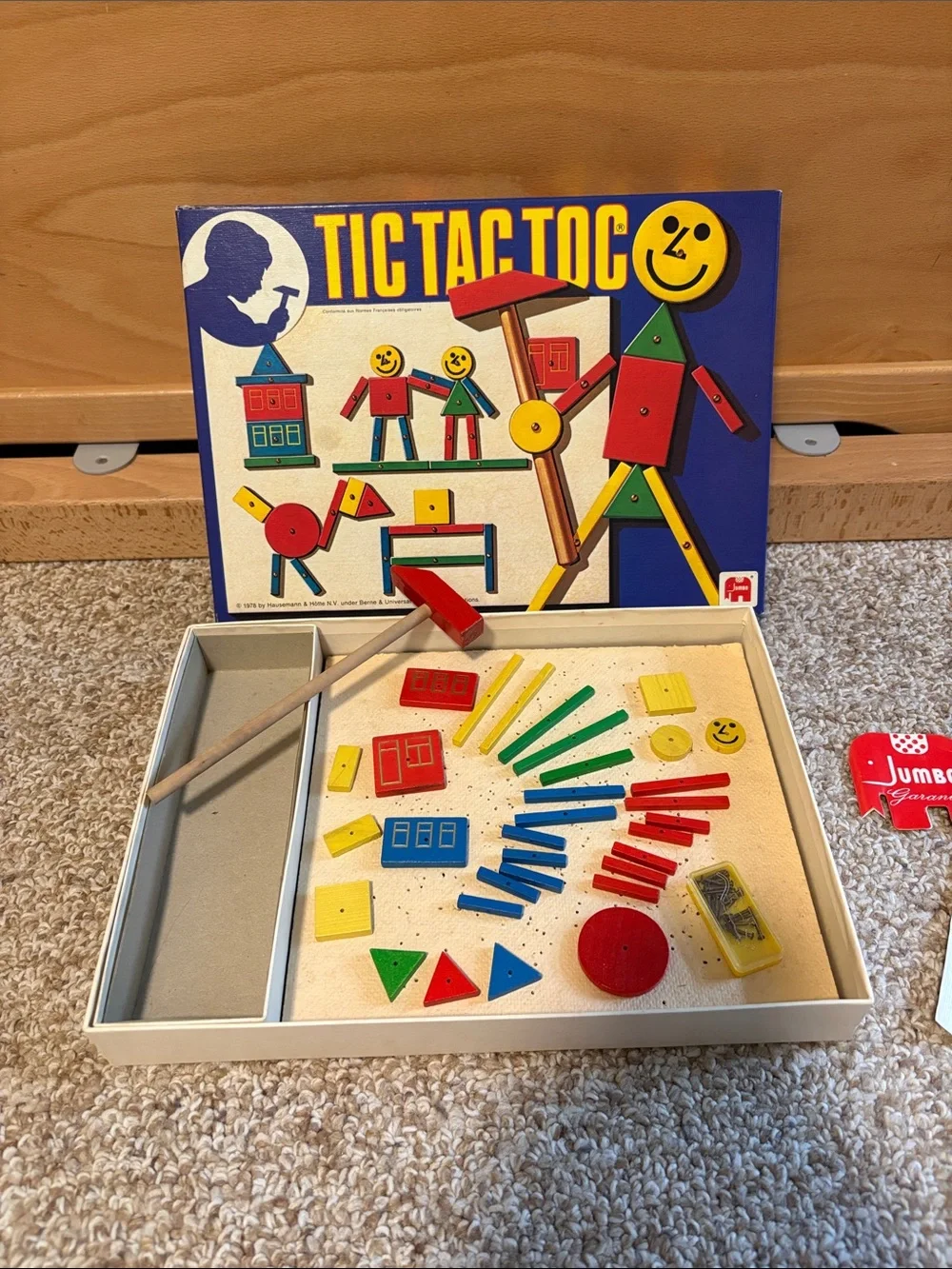 Vintage TIC TAC TOC Game by Hausemann & Hotte - 1978
